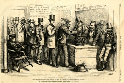 Going Through the Form of Universal Suffrage by Thomas Nast
